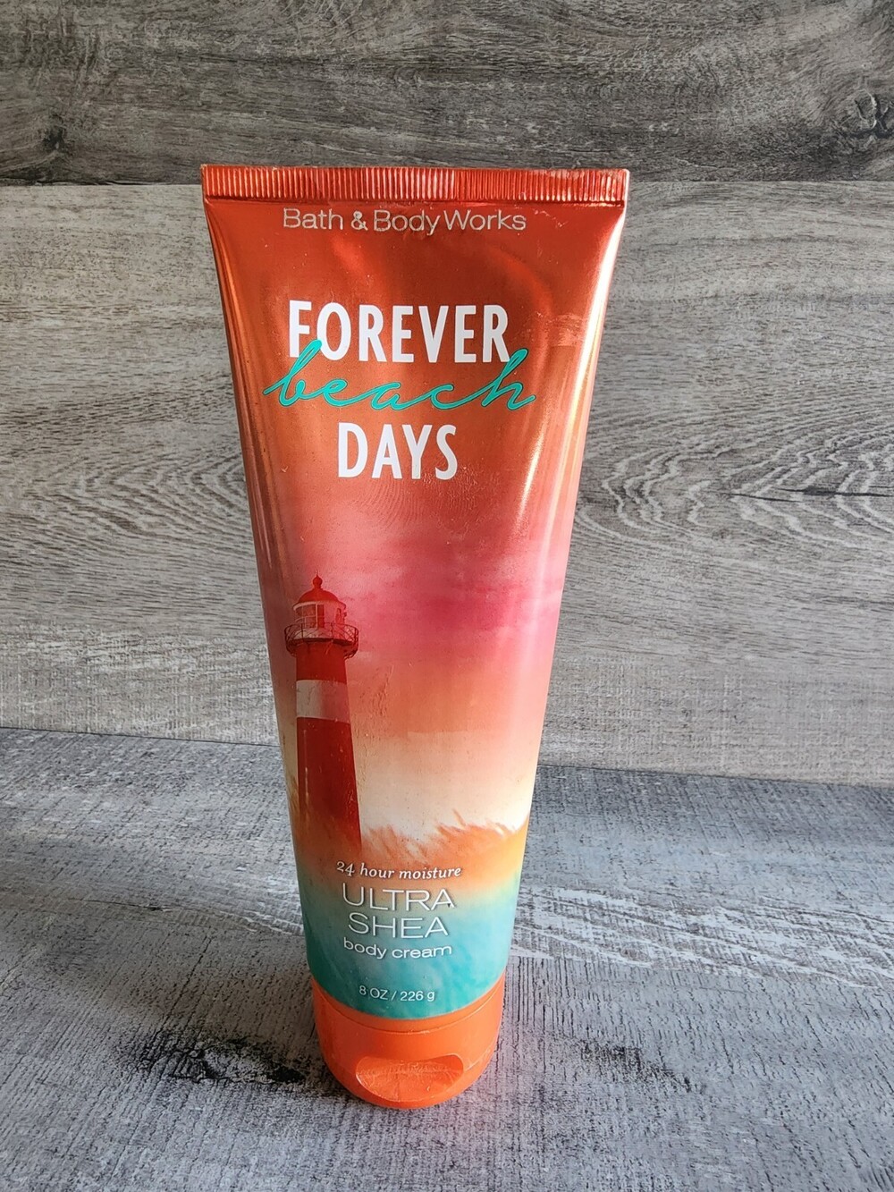 New Bath & Body Works Forever Beach Days body Cream 8 oz Rare HTF
